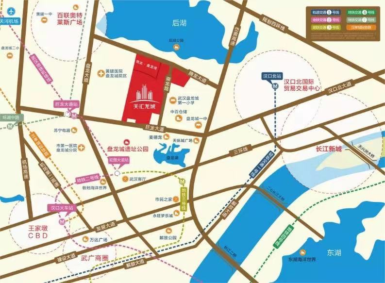 天汇龙城位置交通图
