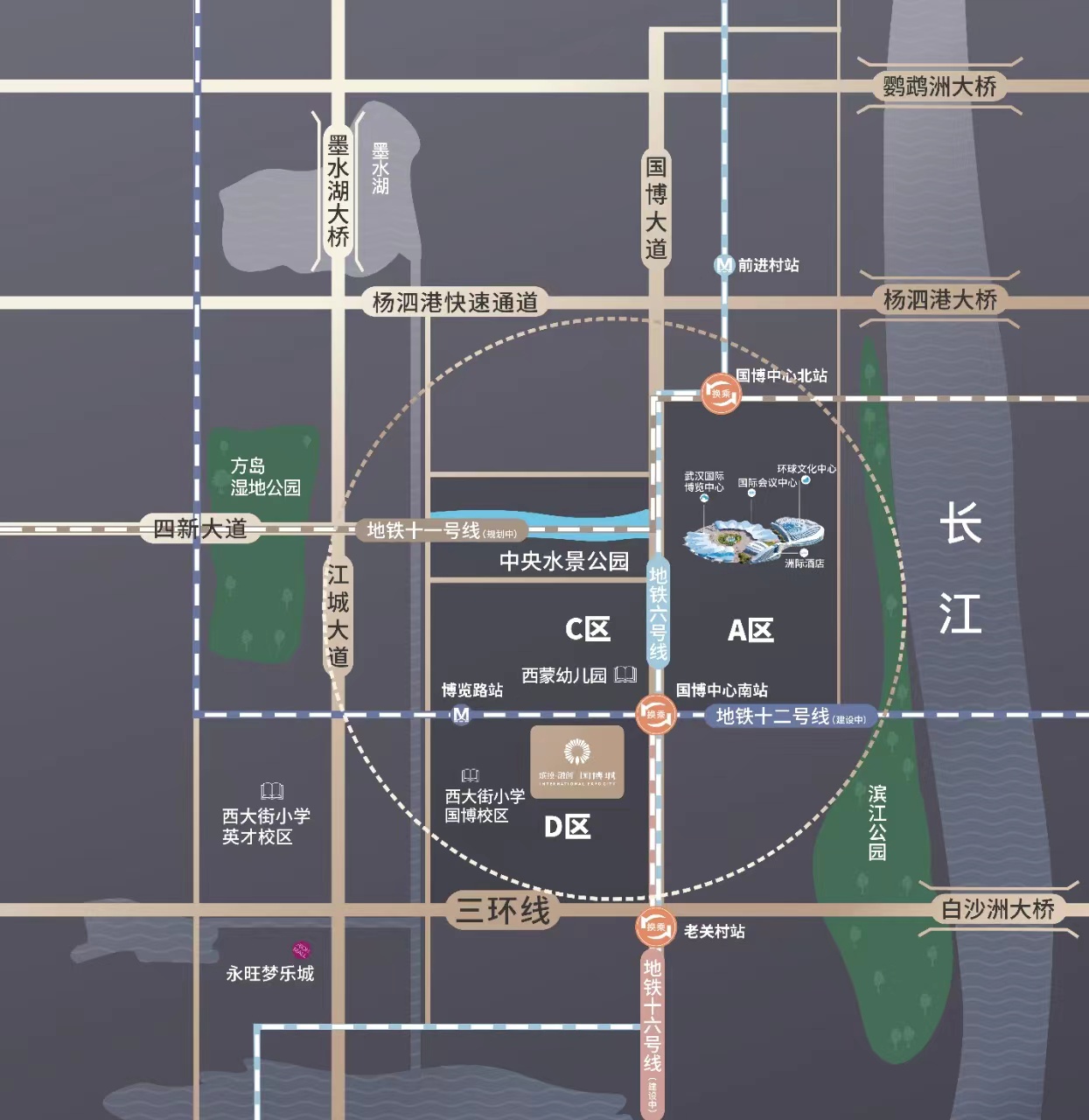 城投融创国博城位置交通图