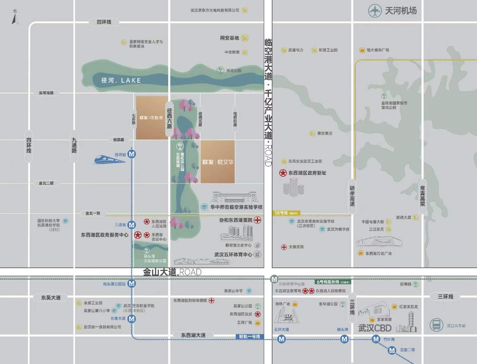 联发悦文华位置交通图