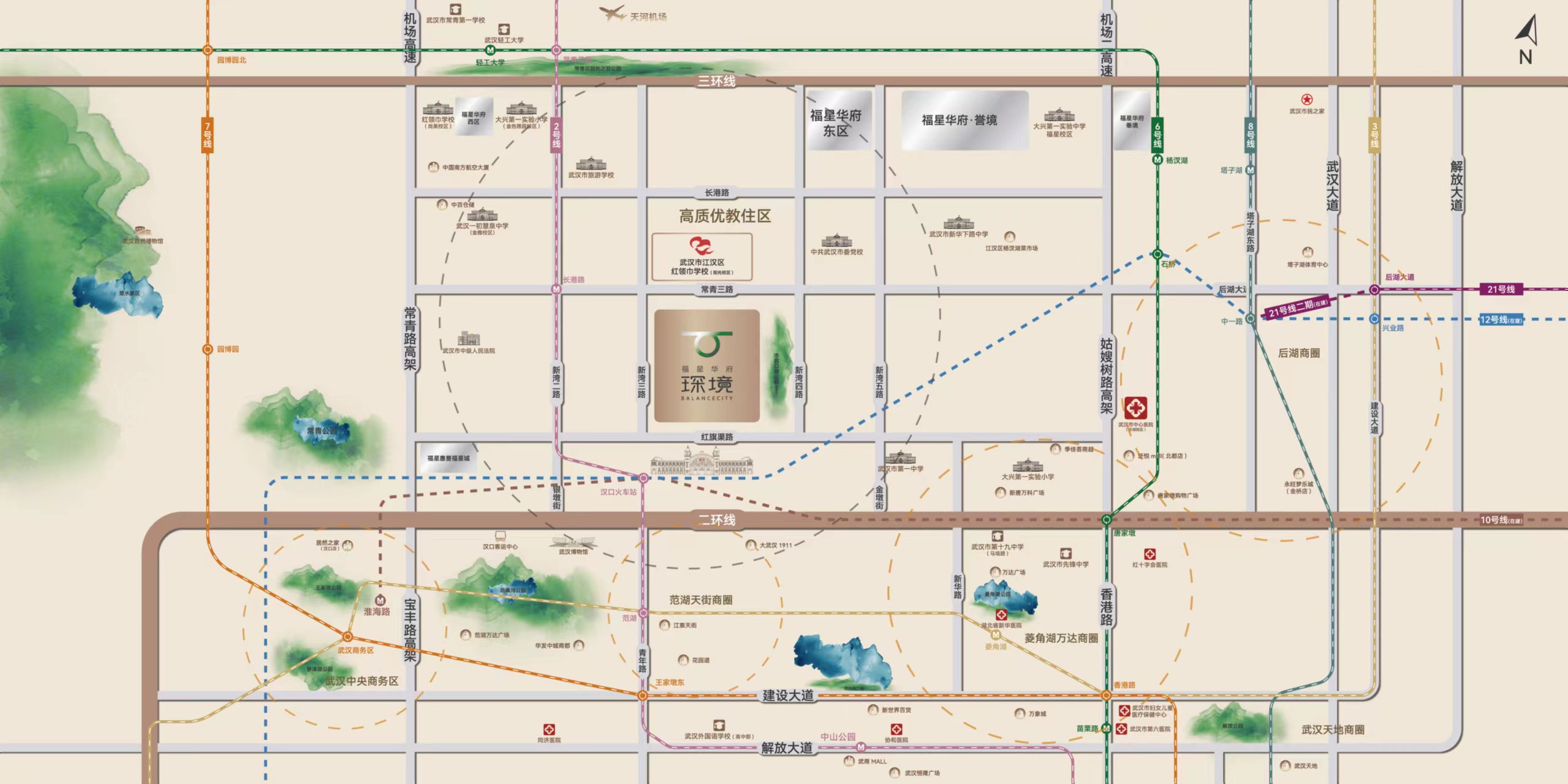 福星华府.琛境位置交通图