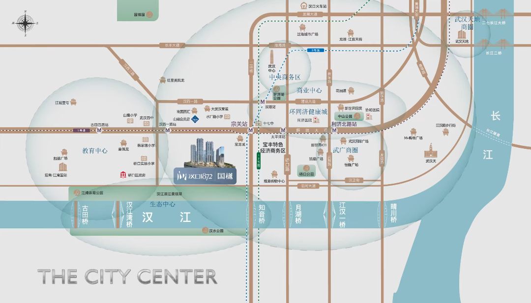 汉口1872位置交通图