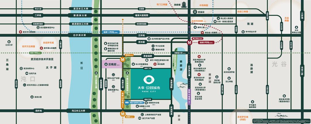 大华公园城市位置交通图