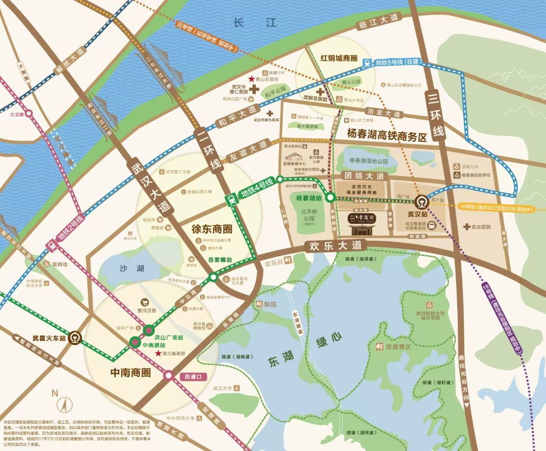 东湖金茂府位置交通图