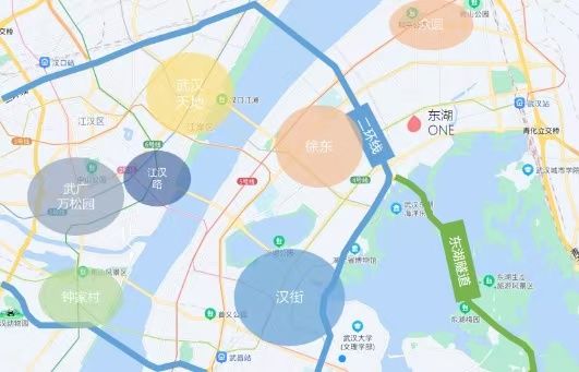 东湖ONE位置交通图