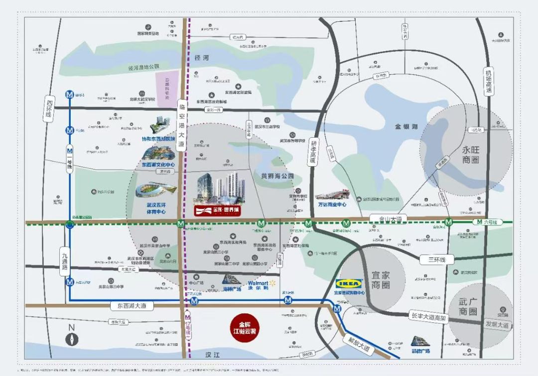 金辉世界城位置交通图