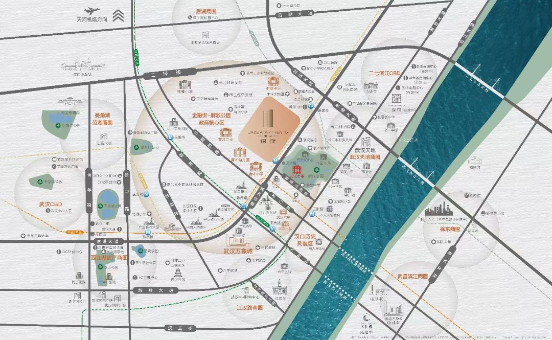 武汉润府位置交通图