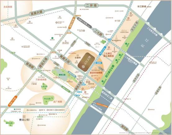 中建壹品.汉芯公馆位置交通图