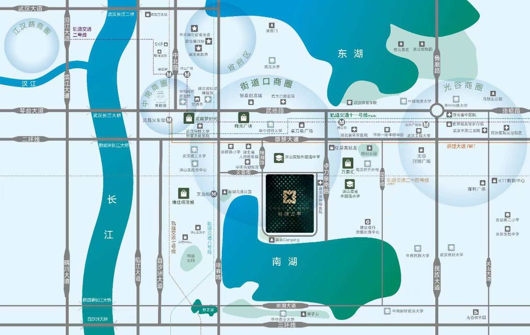 绿城桂湖雲翠位置交通图