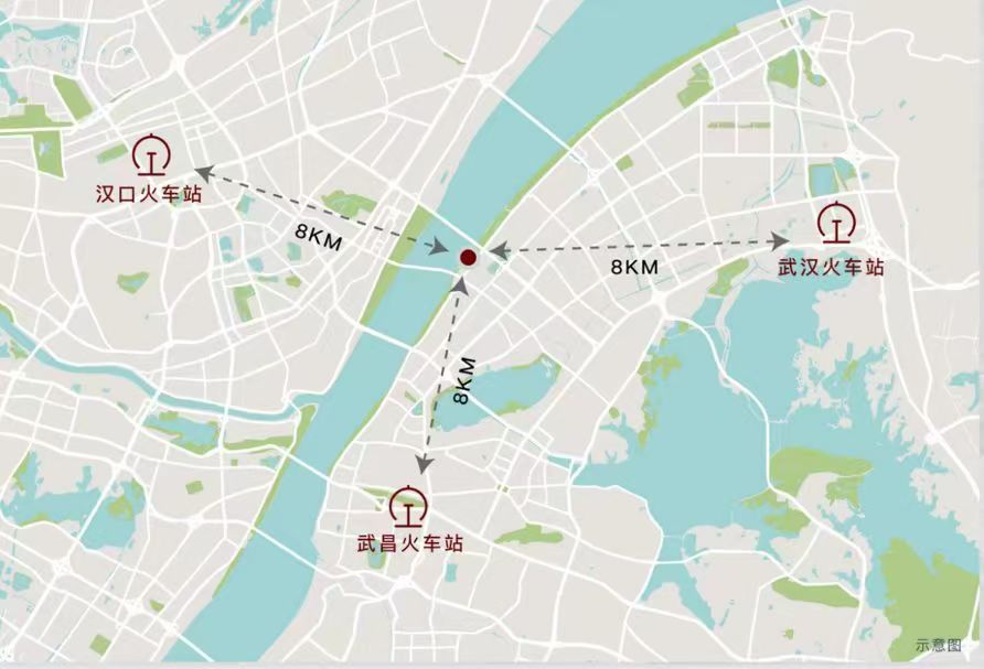 国铁城投.国樾滨江位置交通图