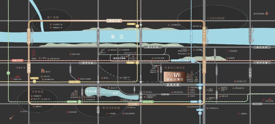 城投武汉印位置交通图
