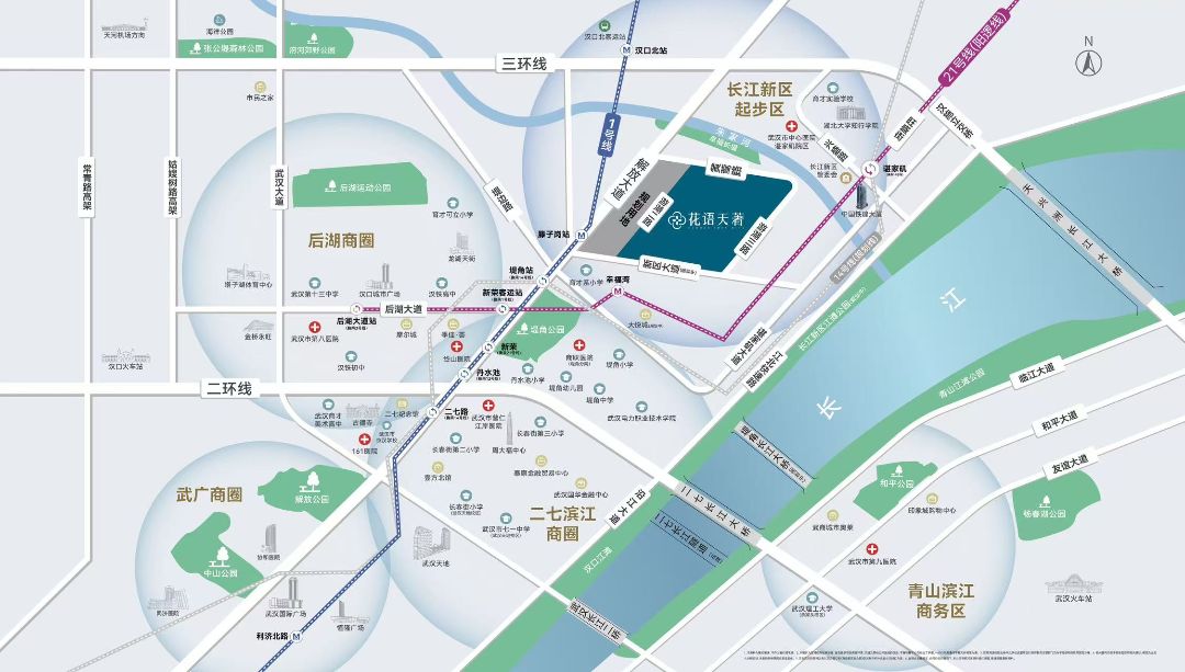 中国铁建.花语天著位置交通图