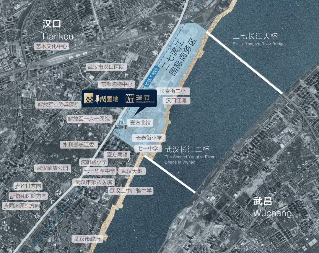 武汉瑞府位置交通图