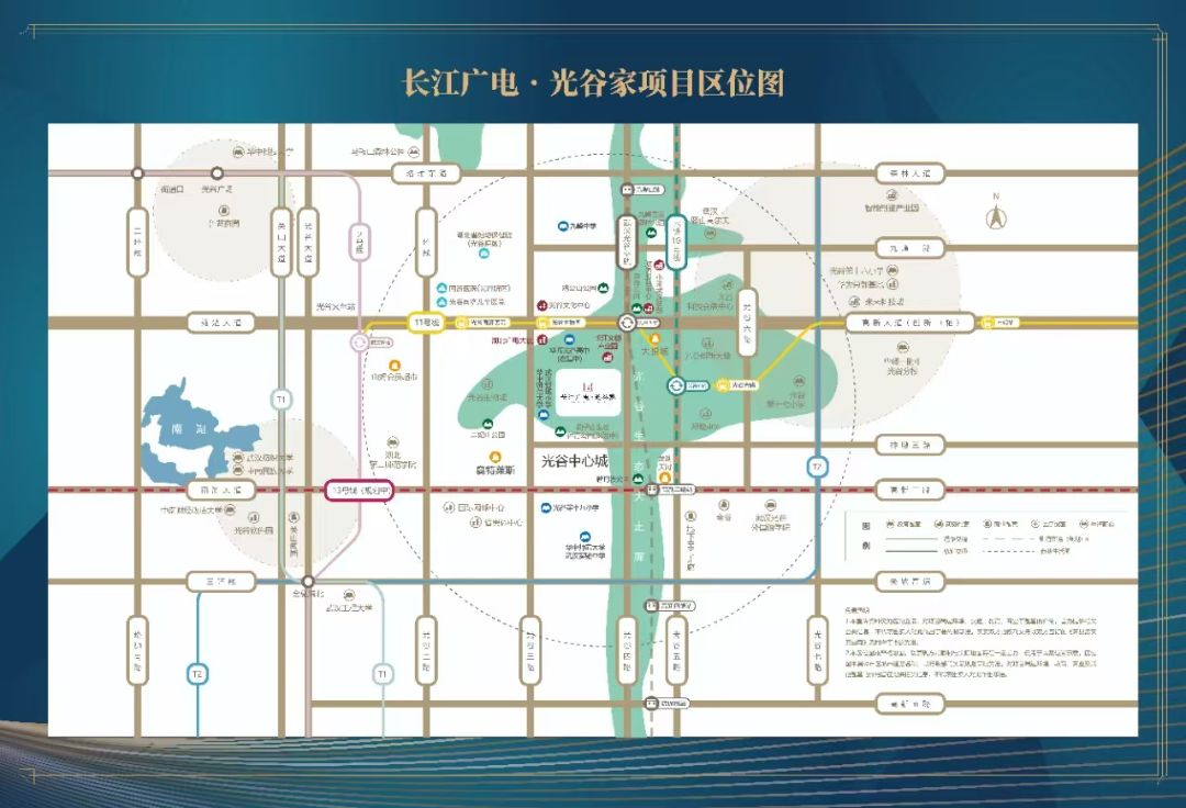 长江广电.光谷家位置交通图