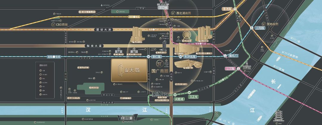 武汉城建天樾位置交通图