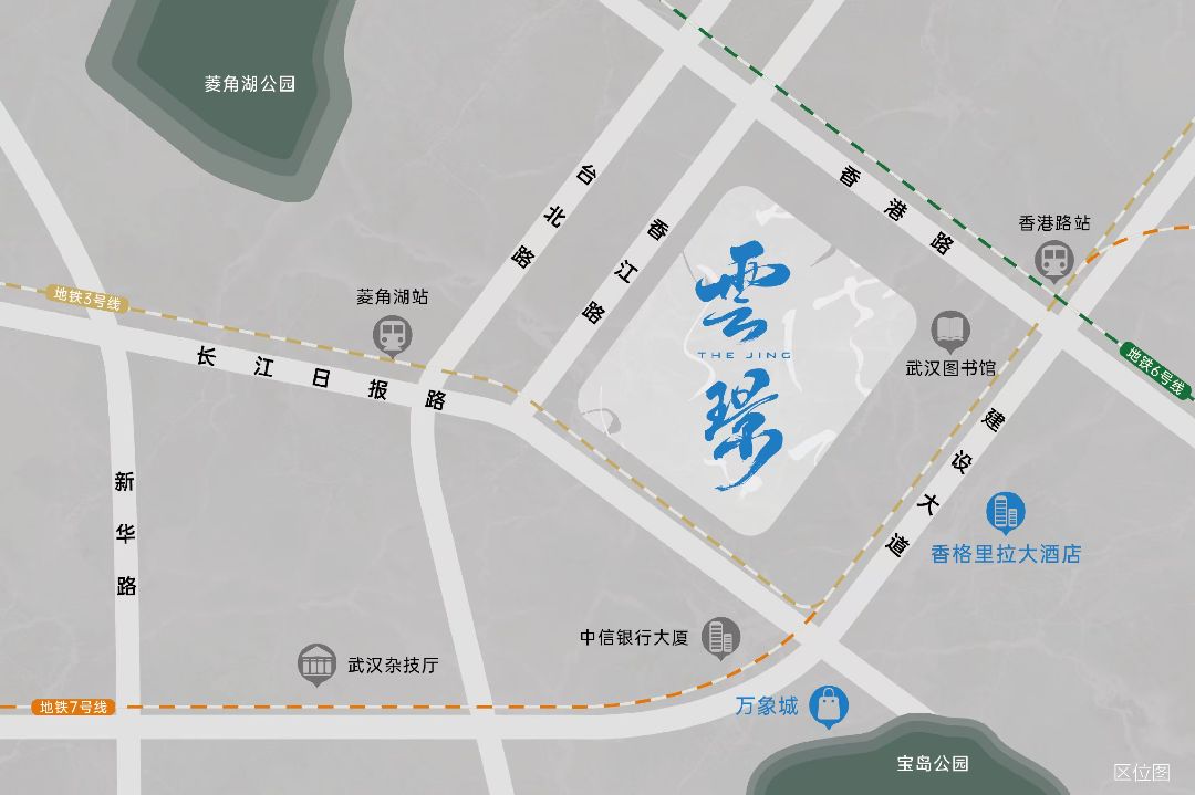 武汉城建中央雲璟位置交通图