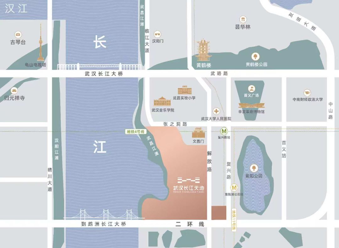 长江天地珺廷位置交通图