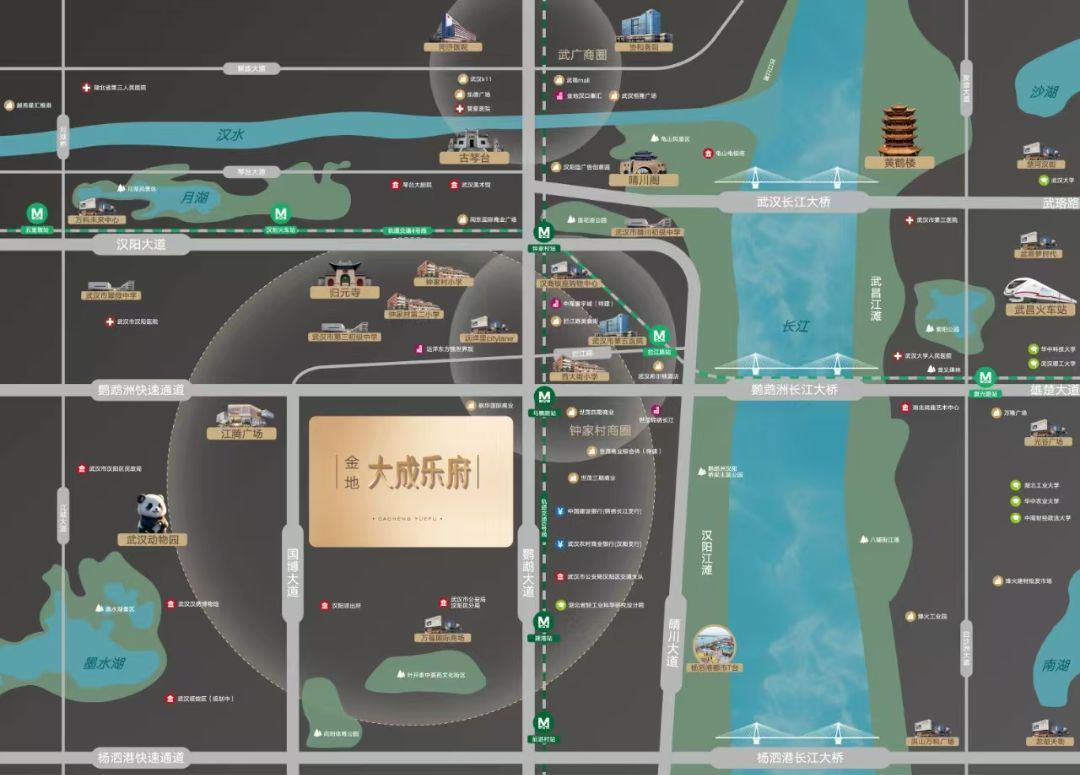 金地.大成乐府位置交通图