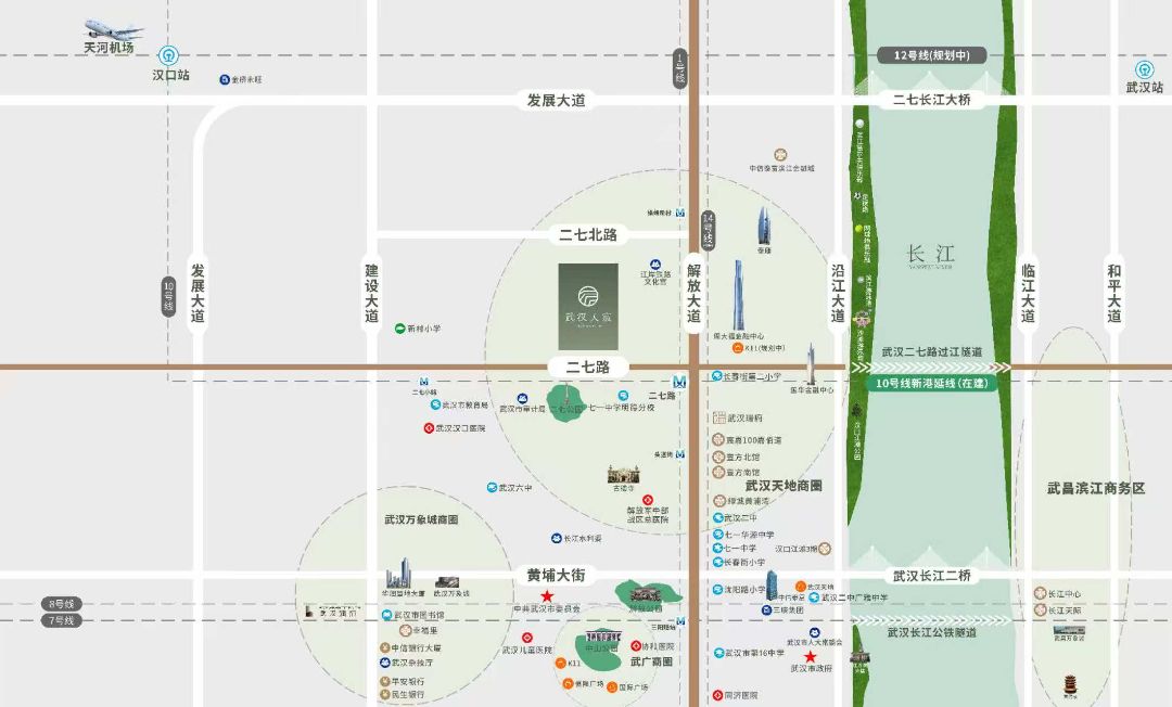 武汉天宸位置交通图
